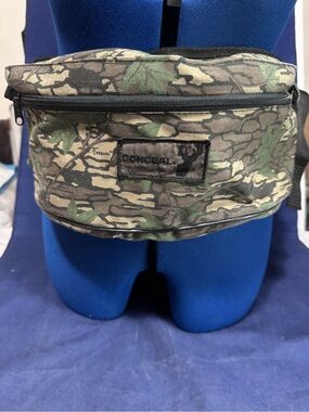 Conceal Trebark Camo Belt Bag Fanny Pack 7 Pocket Hiking Hunting Adjust Canvas